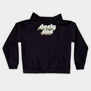 vintage color steely dan Kids Hoodie